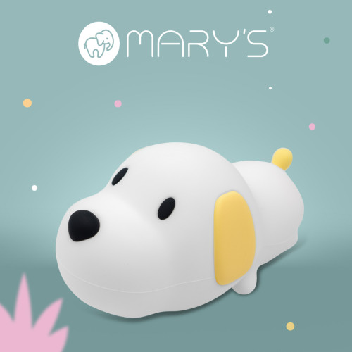 LED silikónová nočná lampička - psík Mary's