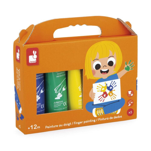 Prstové farby 5 ks Colorino Janod
