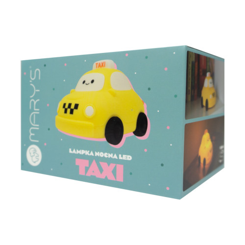 LED silikónová nočná lampička stmievateľná, dotyková - taxi Mary's