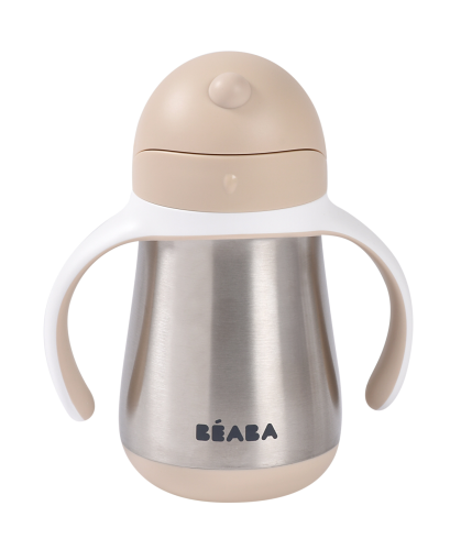 Hrnček termoizolačný so slamkou nerez 250 ml