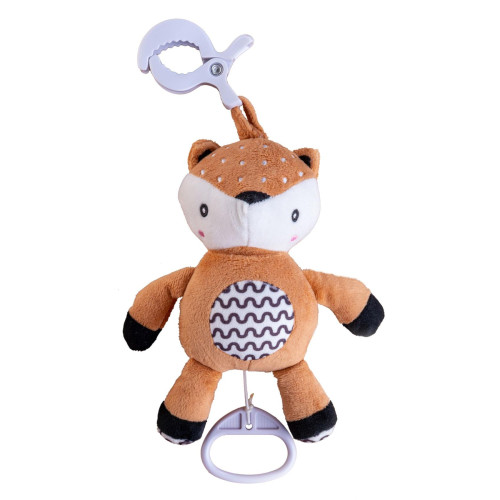 Naťahovací hrací strojček plyš 30 cm záves na postieľku/kočík Babyted