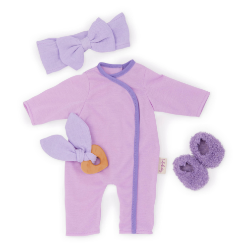 Dupačky pre bábiku fialové s doplnkami LullaBaby