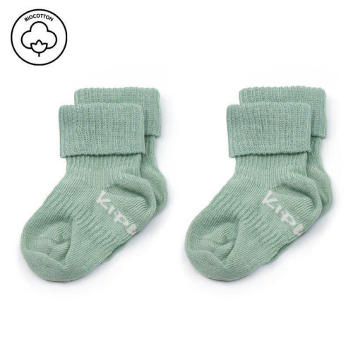 Detské ponožky Stay-on-Socks 2 páry Pale Green KipKep