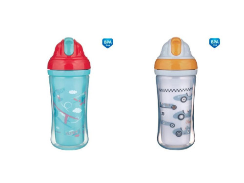 Športová fľaša so silikónovou slamkou 260 ml