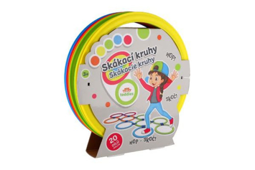 Skákacie kruhy farebné plast priemer 27 cm