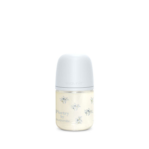 Fľaša sklo Poetry 120 ml fyziologická SX Pro 0 m+ SF Suavinex