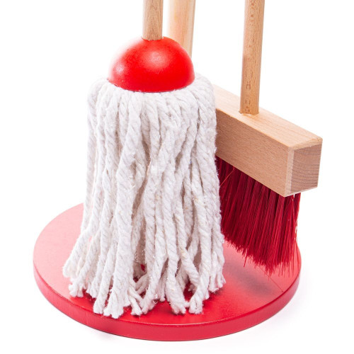 Upratovací hrací set červený Bigjigs Toys