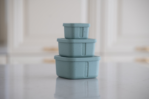 Súprava boxov na desiatu 3 ks Platinum Silicone KikkaBoo