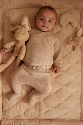 Zajačik plyšový 32 cm Newborn Naturals Little Dutch