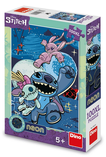 Puzzle XL Stitch svietiaci v tme neón 33x47 cm 100 dielikov