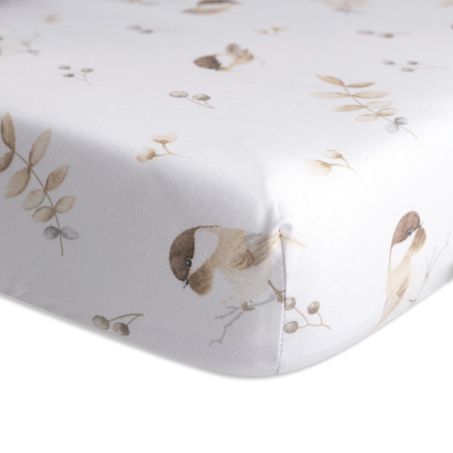 Bavlnená prestieradlo s gumou a potlačou 70 x 140 cm Babymatex
