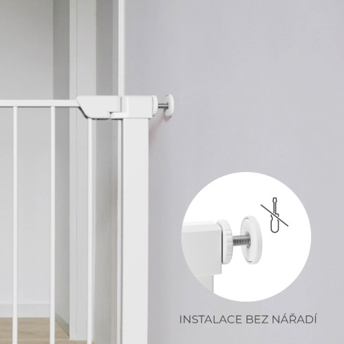 Zábrana do dverí Safe Snap White Kinderkraft