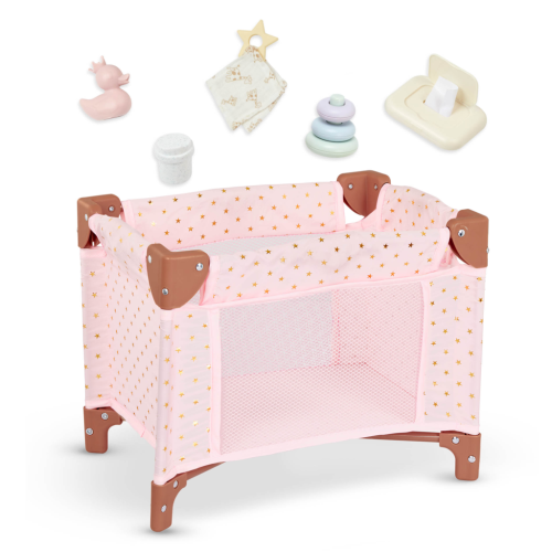 Postieľka pre bábiku s doplnkami LullaBaby