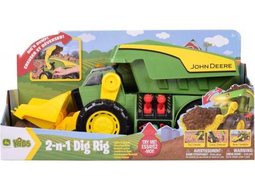 John Deere Kids - Sklápač a nakladač 2v1 so svetlami a zvukmi
