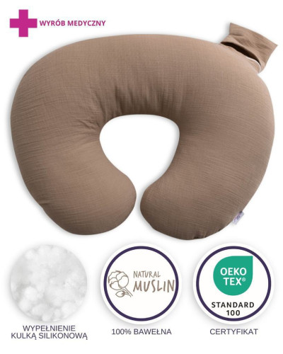 Mušelínový polohovací vankúš MiniRelax 140 cm Babymatex