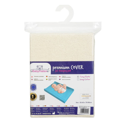 Poťah na prebaľovaciu podložku froté premium 50/60 x 70/80 cm Babymatex