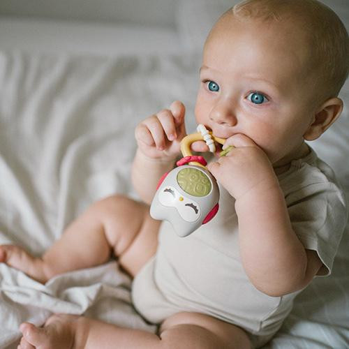 Hrkálka s hryzátkom Sova Babyono