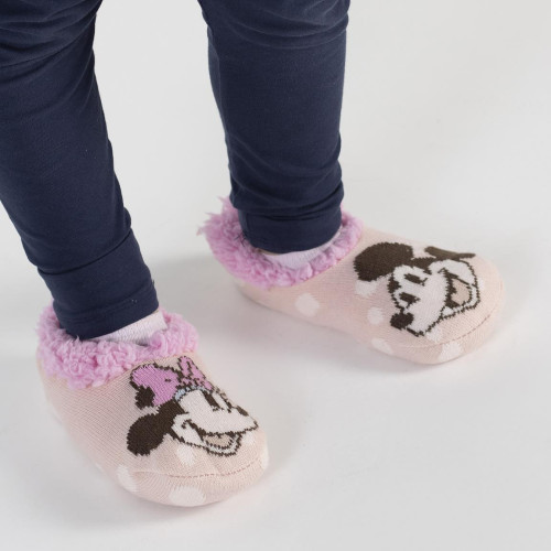 Domáce capáčky s kožúškom Disney Minnie
