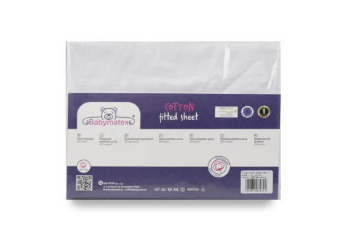Bavlnená prestieradlo s gumou 60 x 120 cm Babymatex