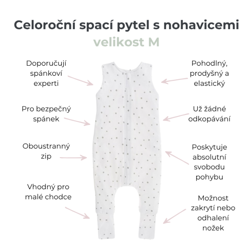 Celoročný spací vak s nohavicami Ivory Forest Sleepee