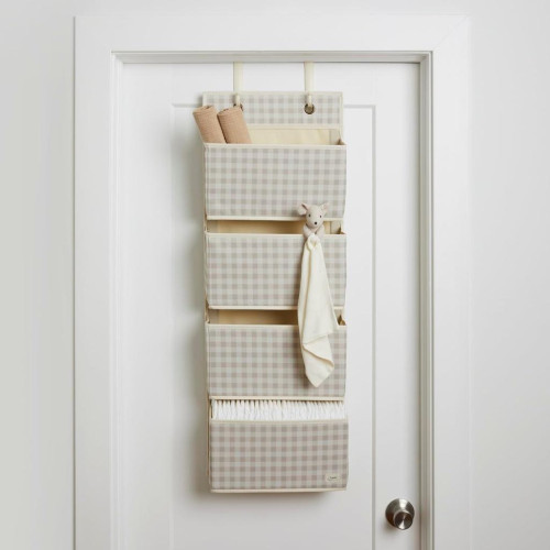 Závesný organizér Recycled Gringham Beige 3 SPROUTS