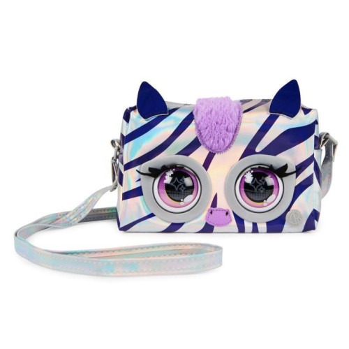 Purse Pets Metalická interaktívna kabelka Zebra