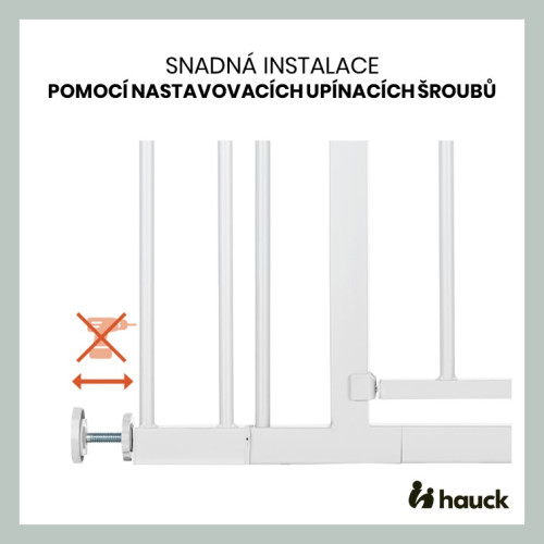 Zábrana Open N Stop 2 Hauck 75-80 cm White