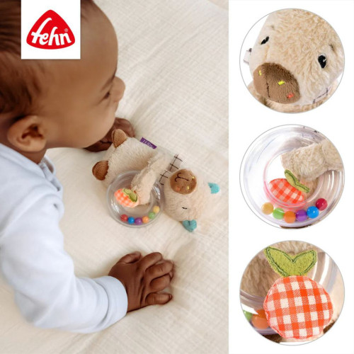 Krúžková hrkálka capybara Baby Fehn