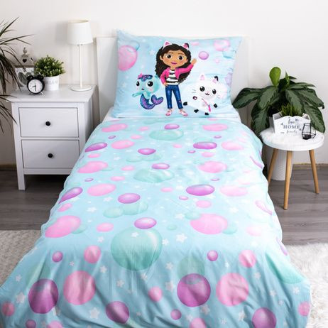 Obliečky Gabby´s Dollhouse "bubbles" 140 x 200, 70 x 90 cm Jerry Fabrics