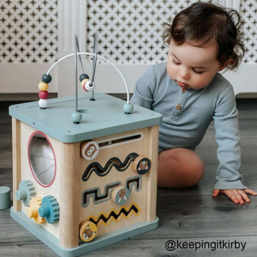Baby Motorická aktívna kocka Bigjigs
