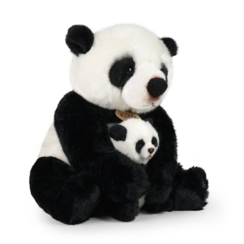 Plyšová panda s mláďaťom 27 cm Rappa