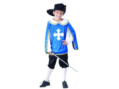 Kostým na karneval mušketier, Veľ. 130 - 140 cm