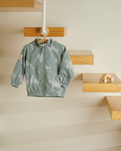 Vetrovka Shells Sea Tot Green Leokid