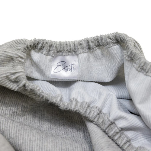 Nepriepustné prestieradlo do kočíka froté Warm grey Esito 41 x 87 cm