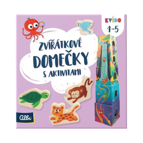 Zvieratkové domčeky s aktivitami Kvído