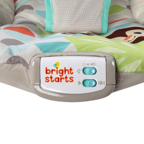 Lehátko vibrujúce s melódiou Happy Safari 0 m+, do 9 kg, 2019 Bright Starts