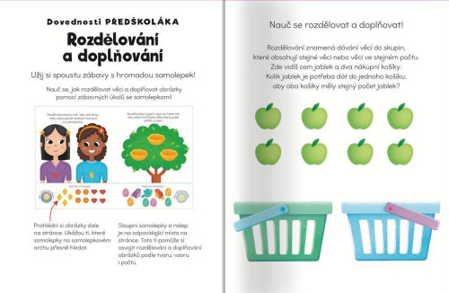 Zručnosti predškoláka Rozdeľovanie a doplňovanie