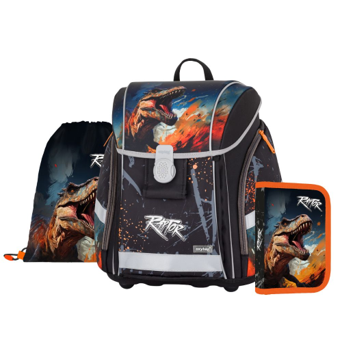 Školská súprava 3 ks Premium Light Dino