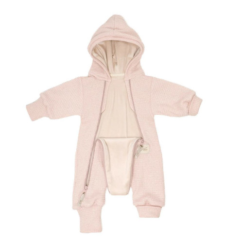 Overal pre bábätko rastúci svetrový Powder pink Esito