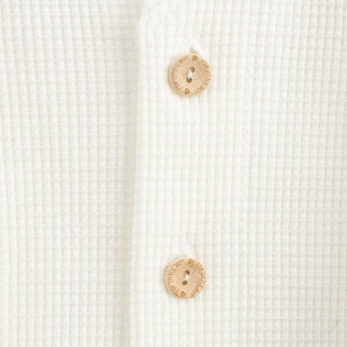 Dojčenský kabátik na gombíky New Baby Luxury clothing Laura biely