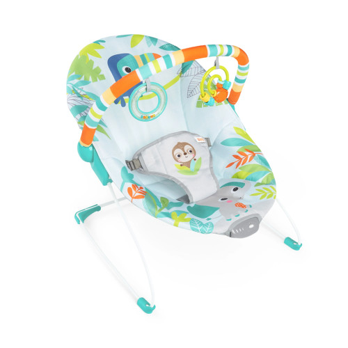 Lehátko vibrujúce Rainforest Vibes™ 0 m+ do 9 kg Bright Starts