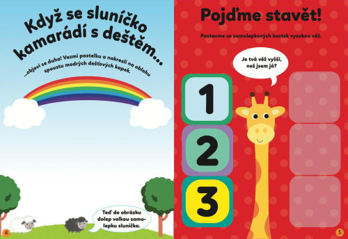 Zábava so samolepkami pre dvojročných