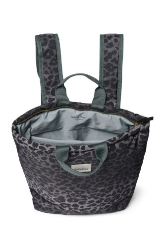 Puffy Adult Backpack - batoh Black Leopard Studio Noos