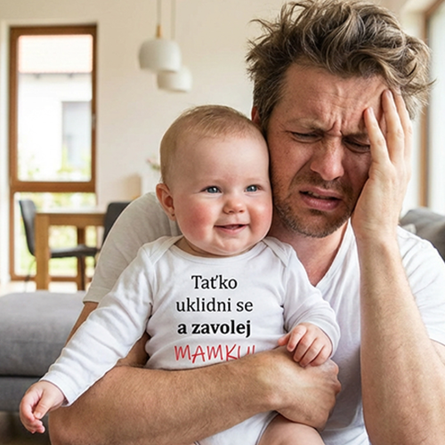 Body s potlačou New Baby a zavolaj MAMKU! - darčekové balenie