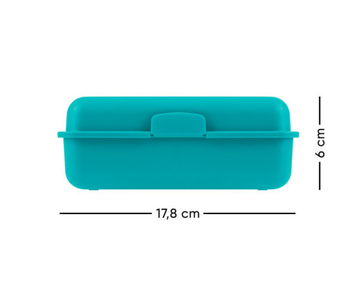 Box na desiatu Dúha tyrkysový Baagl