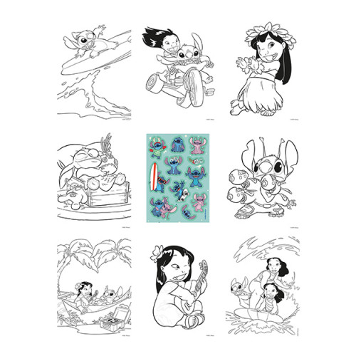 Omaľovánkový set Lilo & Stitch