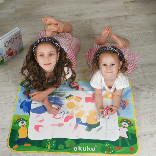 Interaktívna podložka na maľovanie vodou Akuku