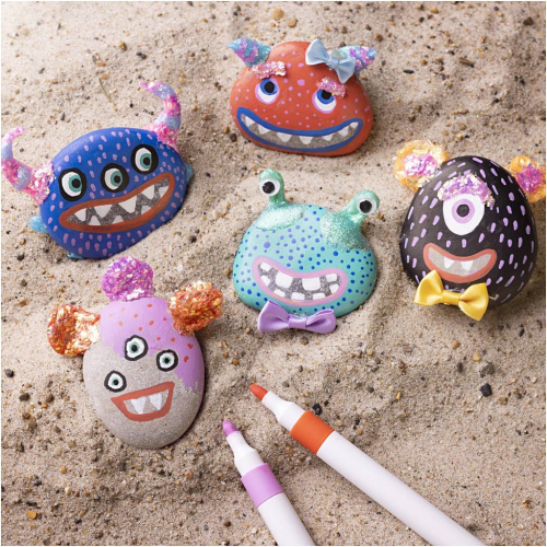 Kreatívna sada Craft Kit Stone Decoration Monster Creativ Company