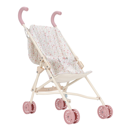 Kočík pre bábiky golfky skladacie Soft Flowers Little Dutch