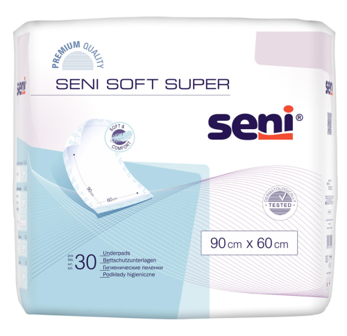 Jednorazové prebaľovacie podložky Seni Soft Super 90x60 cm 30 ks